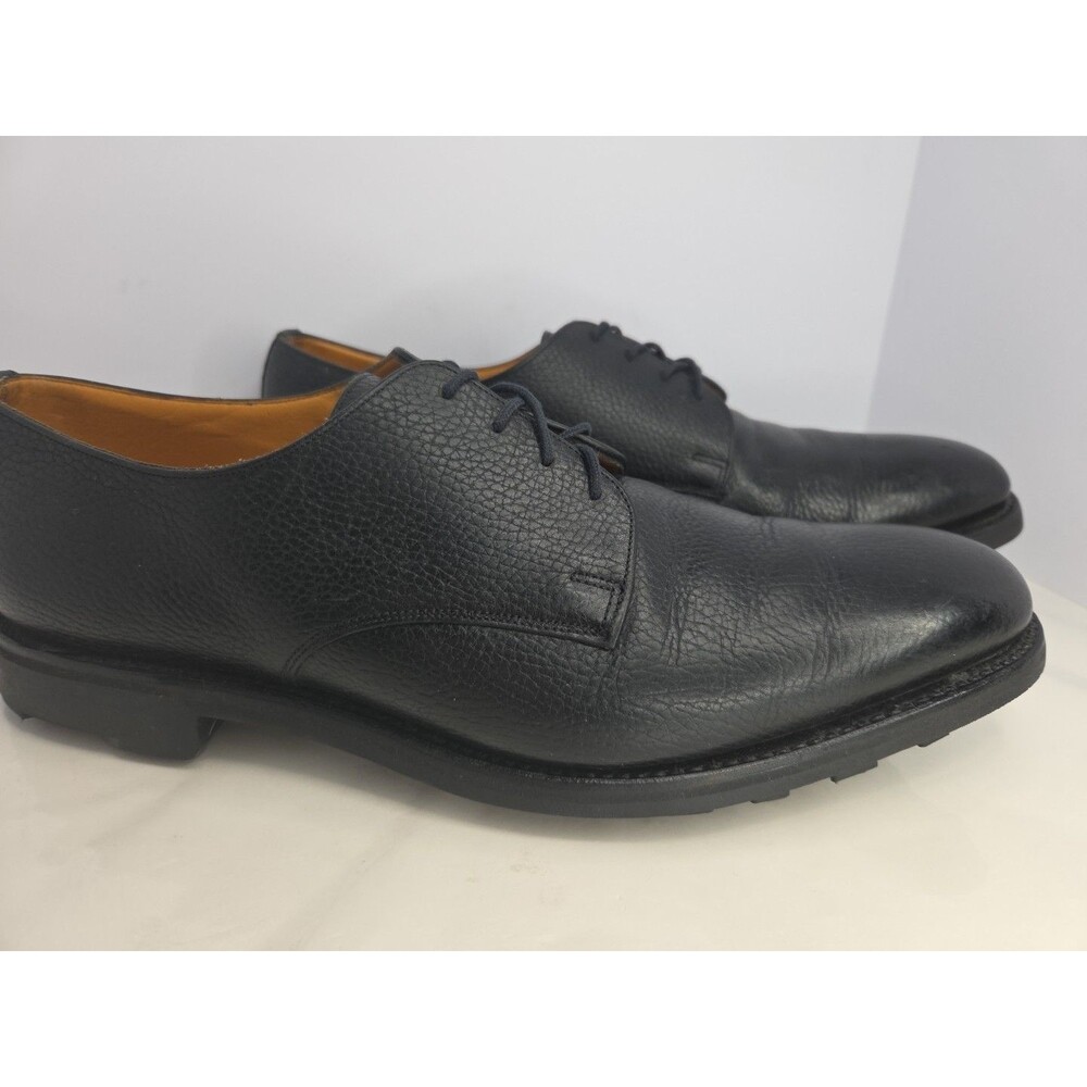 Grensons Exclusive For Paul Stuart Trinity Blucher Derby 11.5 D EUC Blk Leather